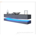 TV Stand Floating Wall Mounted TV Stand with LED Lights Manufactory